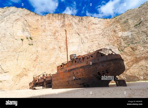 Panagiotis Shipwreck At Navagio Beach Zakynthos Greece Stock Photo Alamy