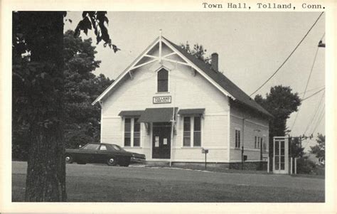 Town Hall Tolland Ct Postcard