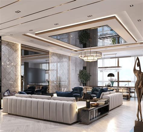 Luxury Modern On Behance Rumah Mewah Desain Interior Interior Rumah