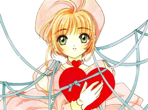 Desktop Wallpaper Heart Anime Girl Cute Sakura Kinomoto