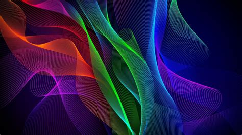 Desktop Wallpaper Waves Colorful Razer Phone Stock Hd