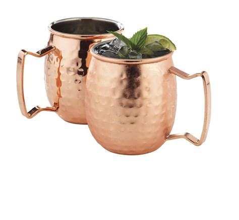 Moscow Mule Copper Plated Stainless Steel Mug Set Canvas 2 Pc à Domicile Cornershop By Uber