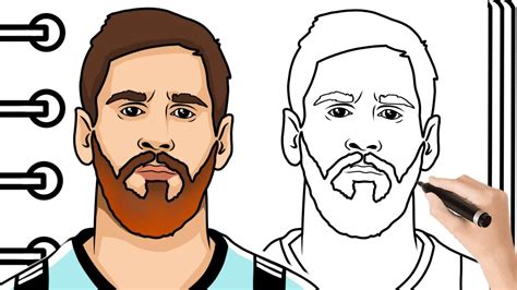 Como Dibujar A Messi Facil Como Dibujar A Lionel Messi Paso A Paso