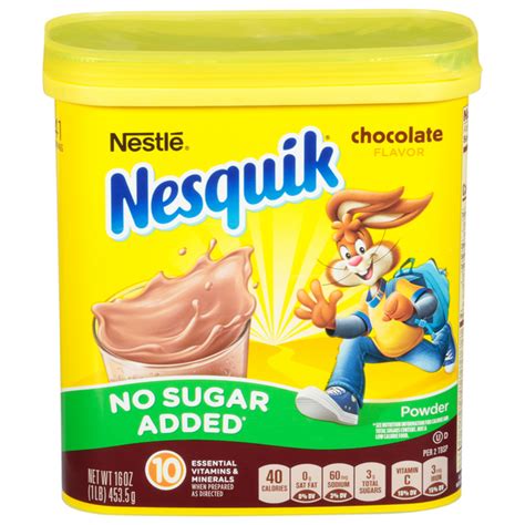 Save On Nestle Nesquik Chocolate Flavor Powder No Sugar Added Order