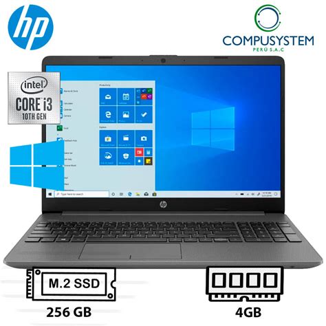 Laptop Hp 15 Dw1085la 156 Hd Intel Core I3 10110u 256gb Ssd 4gb