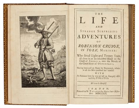 Daniel Defoe The Life And Strange Surprizing Adventures Of Robinson