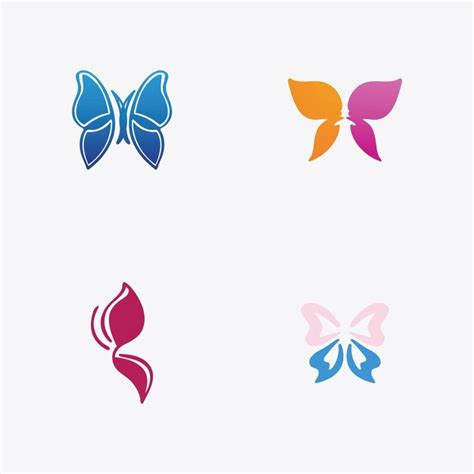 Premium Vector Beauty Butterfly Icon Design