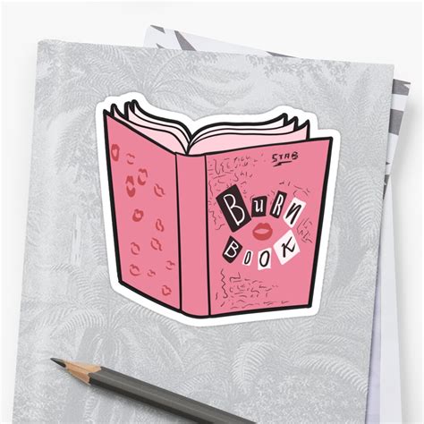 The Burn Book Stickers By Ellador Redbubble