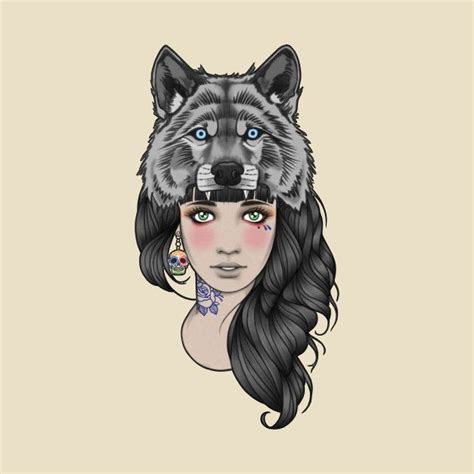 Check Out This Awesome Wolfgirl Design On Teepublic Wolf