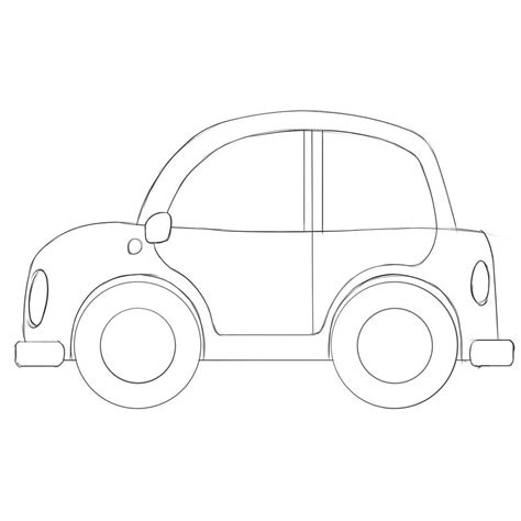 How To Draw A Cartoon Car