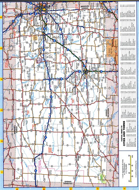 Large Detailed Roads And Highways Map Of Kansas State