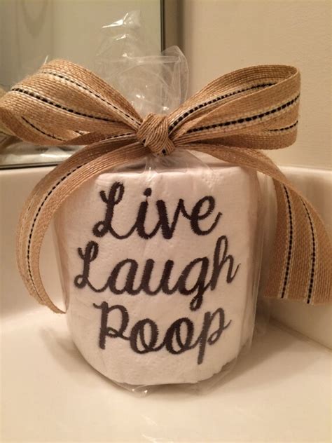 Items Similar To Embroidered Toilet Paper Bathroom Decoration Gag Gift On Etsy
