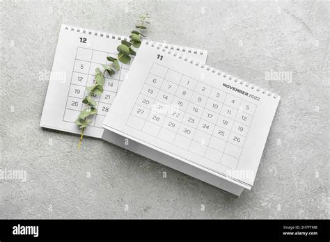 Different Paper Calendars On Grunge Background Stock Photo Alamy