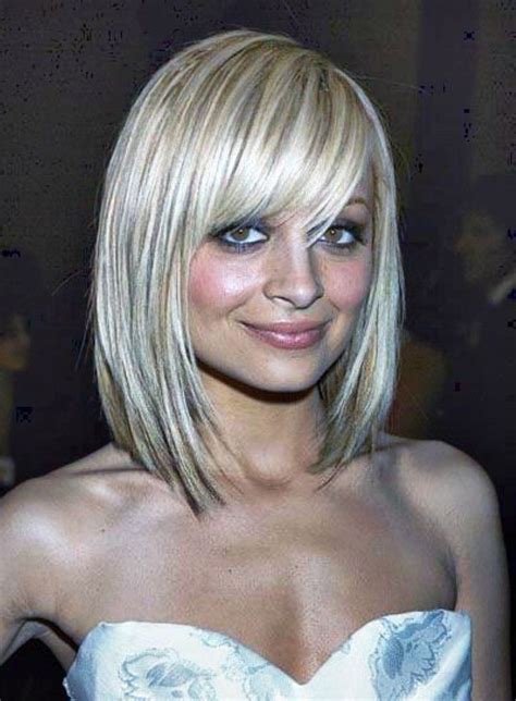The result should resemble a square block. Long Bob Hairstyles With Bangs | Cute Long Hairstyles ...