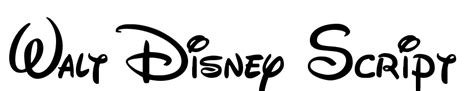 Walt Disney Script Font Free Download