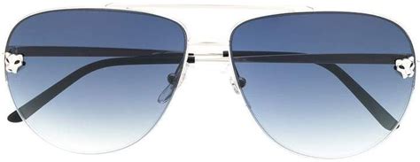 Cartier Tiger Aviator Sunglasses Aviator Sunglasses Aviator Sunglasses Silver Sunglasses