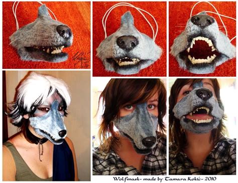 Wolf Mask By Idolum On Deviantart Wolf Mask Furry Costume Wolf Costume