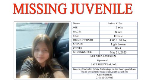 Police Search For Missing 12 Year Old Girl Last Seen In Wynwood