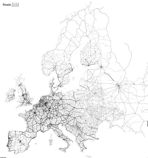 Map Major Roads In Europe Infographictv Number One Infographics