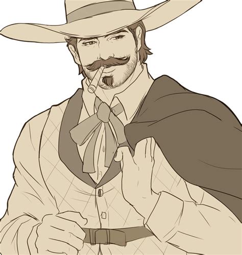Riverboat Mccree By Ricurd Sketches Cowboy Hat Drawing Drawings