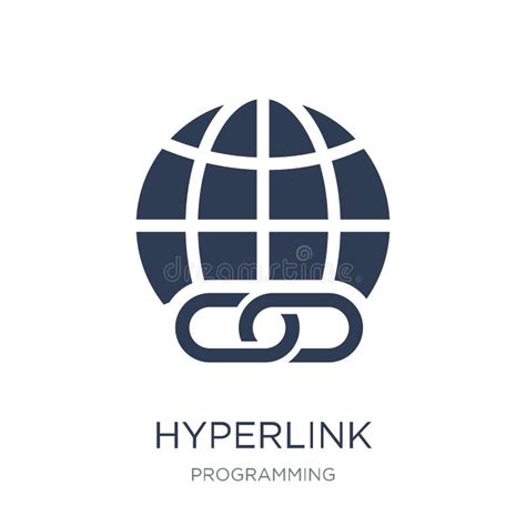Hyperlink Icon Trendy Flat Vector Hyperlink Icon On White Background