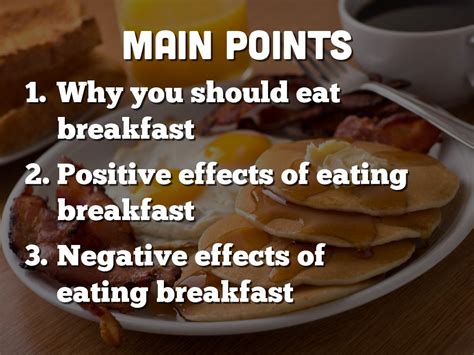 Why You Should Eat Breakfast By Clinton Whitelatch