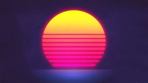 Sunset Cyber Retro Wallpapers Wallpaper Cave