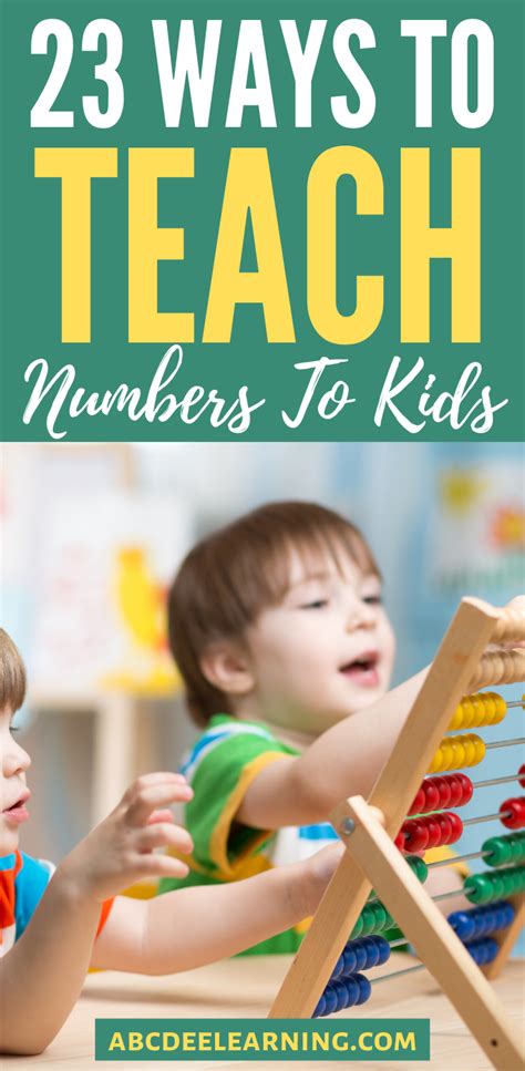 23 Ways To Teach Numbers To Kids Numbers For Kids Number Recognition