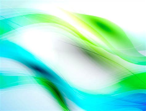22 Abstract Green Blue Wave Background
