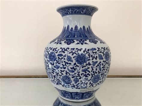 Blue And White Chinoiserie Porcelain Vase By Ballard Designs 12h