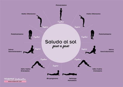 Infografía Paso A Paso Del Saludo Al Sol Yoga Poses For Back Yoga For