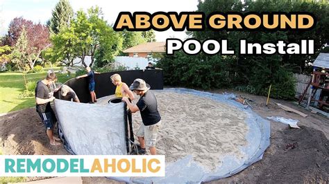 Above Ground Pool Install Diy Remodelaholic Youtube