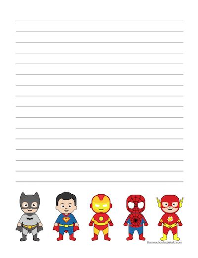 Freebie Superhero Writingnotebooking Pages Superhero Writing Kids