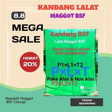 Jual Kandang Lalat Magot Bsf Portabel Semua Ukuran Termurah Shopee