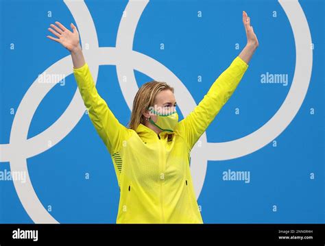 australia s titmus ariarne attends an award ceremony after winning women s 200m freestyle final