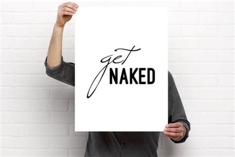 Items Similar To Poster Printable Get Naked Funny Bathroom Art Printable Minimalist Art Print