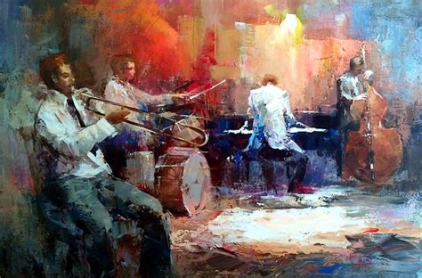 Willem Haenraets Jazz 2 Jazz Painting Oil Painting Art Musical