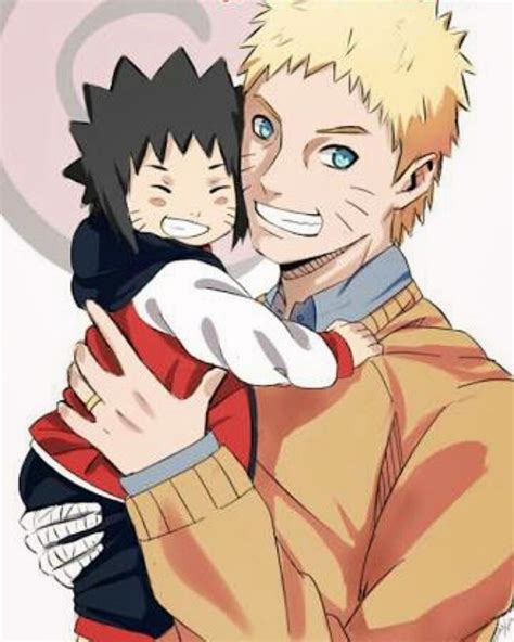 Naruto And Baby Menma Naruto Bonito Naruto Y Sasuke Naruto Uzumaki