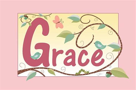 Grace Custom Name Illustration Illustrated By Sara Hubbard Flickr