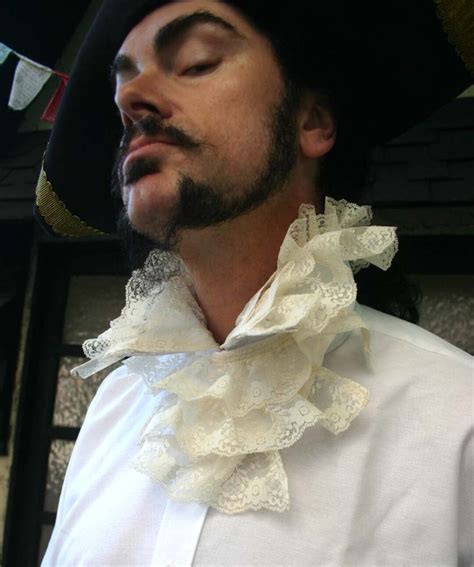 Gentlemen S White Elizabethan Ruff Steampunk Pirate Shirt Etsy
