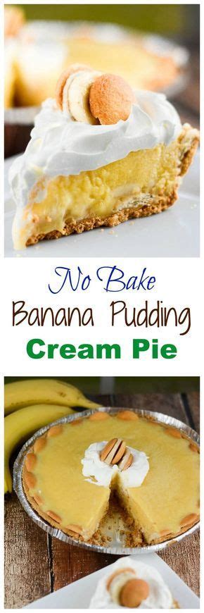 No Bake Banana Pudding Cream Pie Flavor Mosaic No Bake Banana