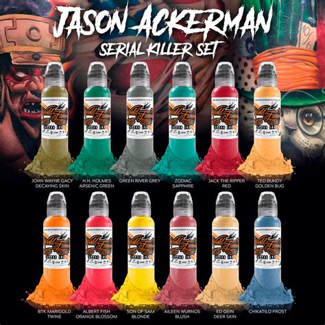 JASON ACKERMAN SERIAL KILLER SERIES - CANADA TATTOO SUPPLY