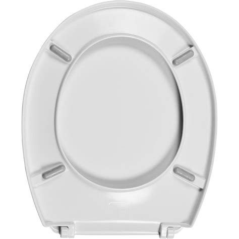 Celmac Wirquin Melody Thermoset White Toilet Seat With Lock