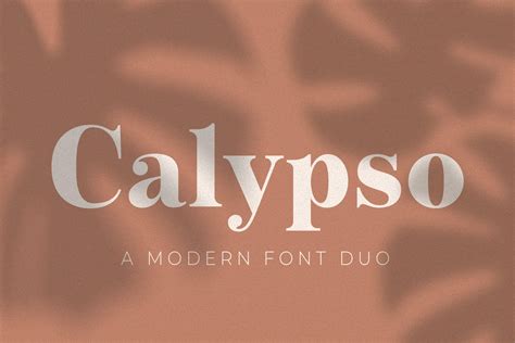 Calypso A Modern Font Duo Font Duo Branding Font Fashion Font Display Font Modern