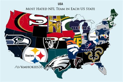 Redditor Releases Most Hated Nfl Teams In Each State News Scores