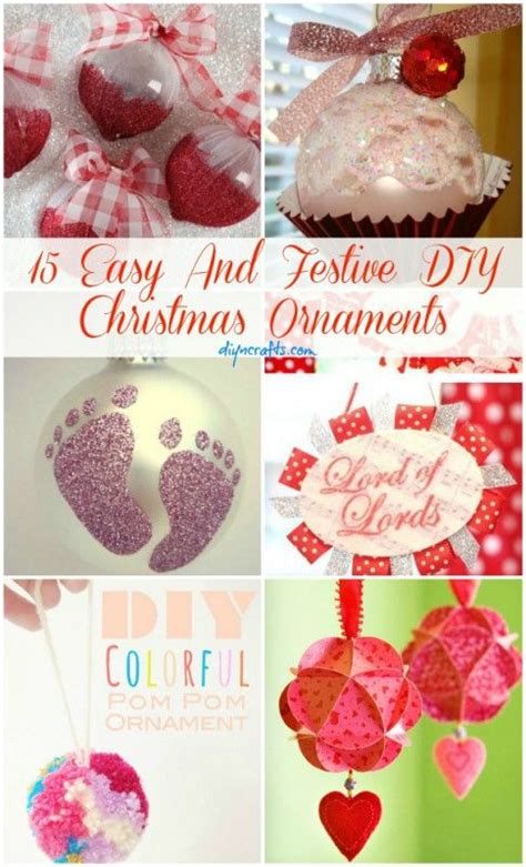 15 Easy And Festive DIY Christmas Ornaments  Diy christmas ornaments