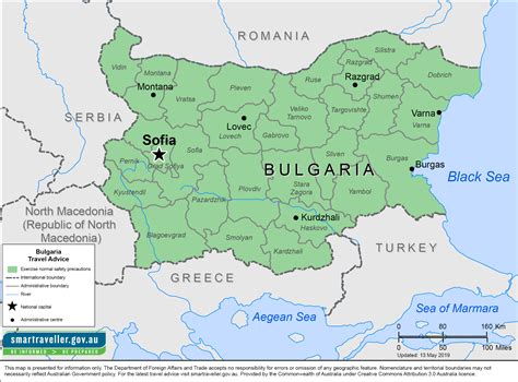 Detailed Political Map Of Bulgaria Ezilon Maps Images