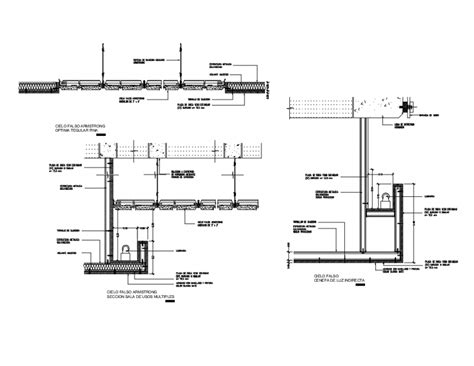 Showing in plan and can be designed. Sky false Armstrong section multiple uses room ceiling ...