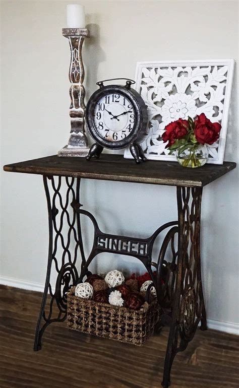 Check spelling or type a new query. Repurposed Singer Sewing Machine End Table in 2020 | Old ...