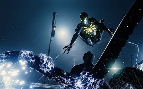 Wallpaper Spider Man Ps4 Pro Video Game Anti Ock Suit Dark